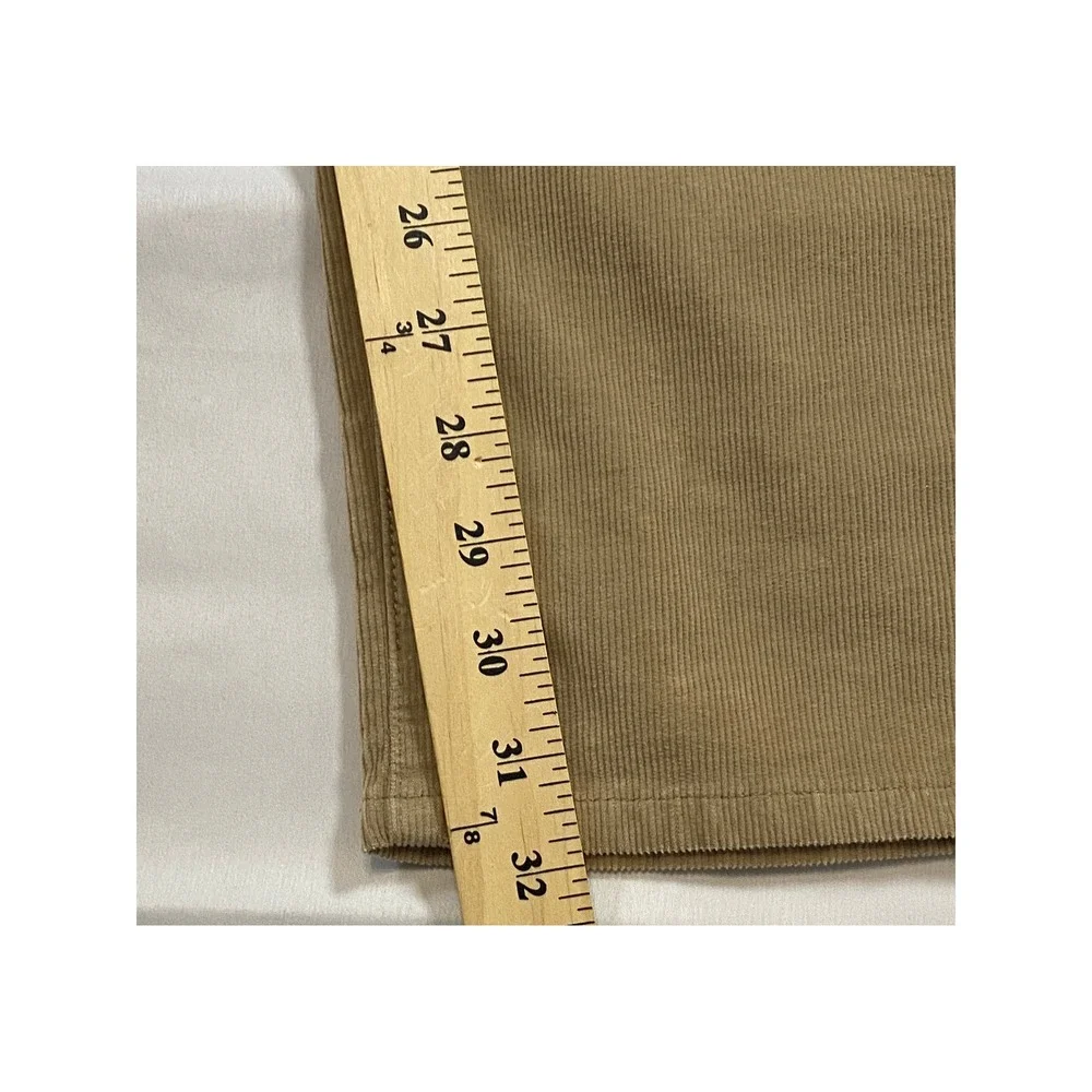 Faherty Brand Mens Tan‎ Khaki Corduroy 5-Pocket Straight Leg Pants
